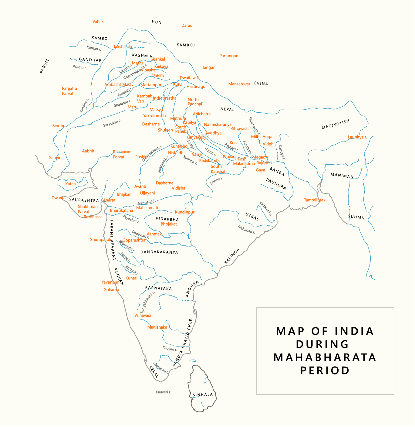 Mahabharata Map